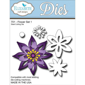 Ніж для вирізання Flower Set, 5 шт від компанії Elizabeth Craft Designs