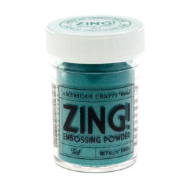 Пудра для эмбоссинга Metallic Teal Zing! embossing powder от American Crafts