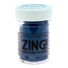 Пудра для ембоссінга Metallic Blue Zing! embossing powder від American Crafts