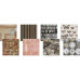 Набір тканини Eclectic Elements - Documentation, 30х30 см, 8 шт від Tim Holtz
