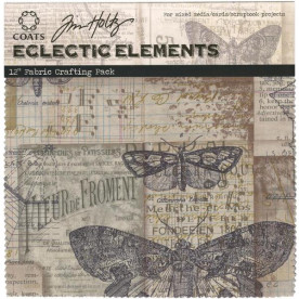 Набір тканини Eclectic Elements - Melange, 30х30 см, 8 шт від Tim Holtz