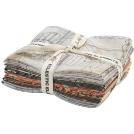 Набор ткани Coats Eclectic Elements - Melange, 53х46 см, 8 шт от Tim Holtz