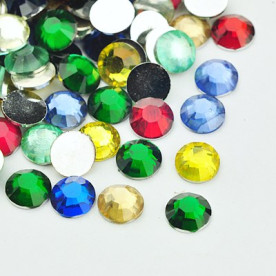 Набор разноцветных страз, 7 мм, 50 шт