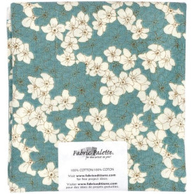 Тканина для рукоділля бавовна Zinnia Blue D 46х107 см