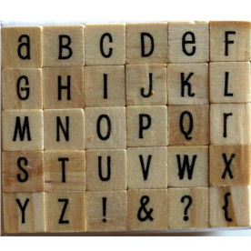 Набір гумових штампів Alphabet 1, Dovecraft