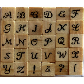 Набор резиновых штампов Alphabet 2, Dovecraft