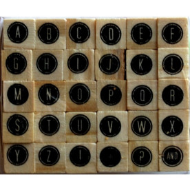 Набір гумових штампів Alphabet 6, Dovecraft