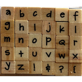 Набор резиновых штампов Alphabet 7, Dovecraft