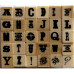 Набір гумових штампів Alphabet 9, Dovecraft