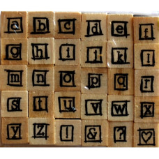 Набір гумових штампів Alphabet 10, Dovecraft