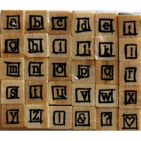 Набор резиновых штампов Alphabet 10, Dovecraft