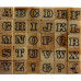 Набір гумових штампів Alphabet 12, Dovecraft