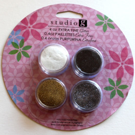 Набор глиттера Extra Fine 1, 4 шт от компании Hampton Art