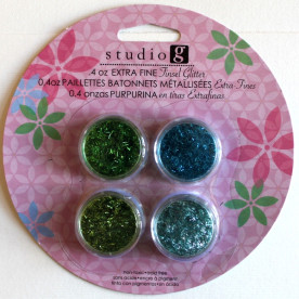 Набір Гліттера Extra Fine 5, 4 шт від компанії Hampton Art