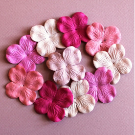 Набор гонтензий в розовых тонах, 10 шт, 5 см