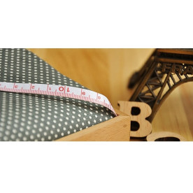 Ткань для рукоделия хлопок "Белый горошек на сером фоне" 70х50 см