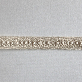 Хлопковое кружево бежевого цвета, ширина 13 мм, длина 90 см
