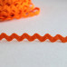 Тасьма Зіг-заг оранжевого кольору, ширина 5 мм, довжина 90 см