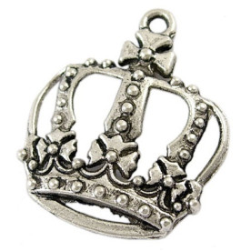 Підвіска "Корона", античне срібло, 34х28 мм, 1шт