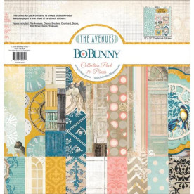 Набор бумаги The Avenues, 30х30 см, 18 листов + наклейки от Bo Bunny