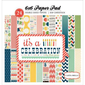 Набір паперу It's A Celebration, 15х15 см, 12 аркушів від Carta Bella