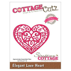 Ніж для вирізання Elegant Love Heart від CottageCutz