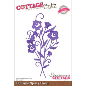 Ніж для вирізання Butterfly Spring Floral від CottageCutz