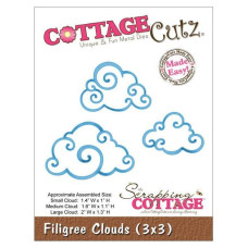 Ножі для вирізання Filigree Clouds, 3 шт від CottageCutz