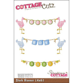 Ножі для вирізання Stork Banner від CottageCutz