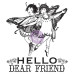Акриловий штамп Hello Dear Friend 6,3х7,6 см, Prima