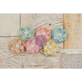 Набор тканевых цветочков Fabric Ballroom, 6 шт от Prima