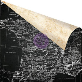 Двусторонняя бумага Faire Un Voyage , 30х30 см от компании Prima