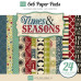 Набор бумаги Times & Seasons 12 двусторонних листов 15х15 см от Echo Park