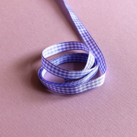 Стрічка в фіолетову клітинку, ширина 10 мм, довжина 90 см