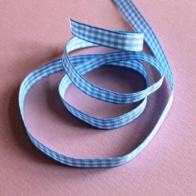 Лента в голубую клеточку, ширина 10 мм, длина 90 см