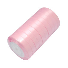 Атласна стрічка рожевого кольору, ширина 16 мм, довжина 90 см