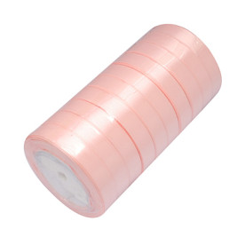 Атласная ленточка персикового цвета, ширина 16 мм, длина 90 см