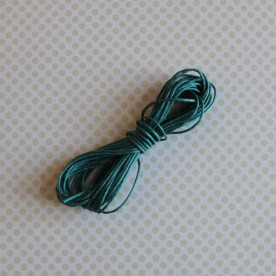Вощеный шнур цвета морской волны, длина 5 м