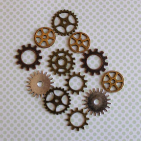 Набор украшений шестеренок, 12 шт, 25 мм
