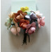 Набор  декоративных цветков вишни в разных тонах пастельного цвета 10 шт.
