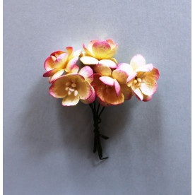 Набор декоративных цветков вишни цвета розового шампанского 5 шт.