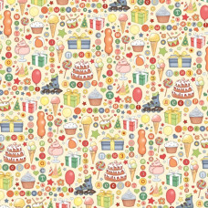 Двусторонняя бумага С Днем рождения! Рождение - 30,5х30,5 см от ScrapBerry's