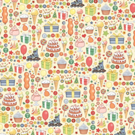 Двосторонній папір З Днем народження! Народження - 30,5х30,5 см від ScrapBerry's