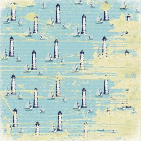 Двусторонняя бумага Там, где море! Назад к морю - 30,5х30,5 см от ScrapBerry's