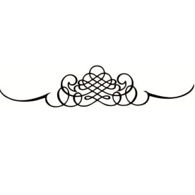 Акриловый штамп Вензель 7х1.5 см