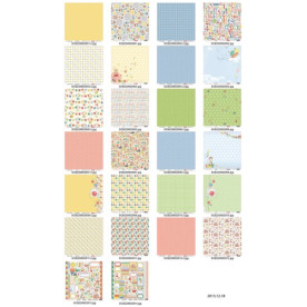 Набір паперу З Днем народження! - 30,5х30,5 см, 14 аркушів від ScrapBerry's