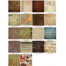 Набор бумаги Точка невозврата  - 30,5х30,5 см,  9 листов от ScrapBerry's