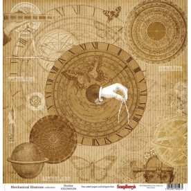 Двосторонній папір Механічні ілюзії. Наутілус - 30,5х30,5 см від ScrapBerry's