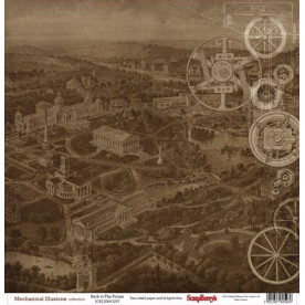 Двусторонняя бумага Возвращение в будущее - 30,5х30,5 см от ScrapBerry's