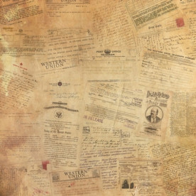 Двусторонняя бумага Точка невозврата: Бортовой журнал  - 30,5х30,5 см от ScrapBerry's